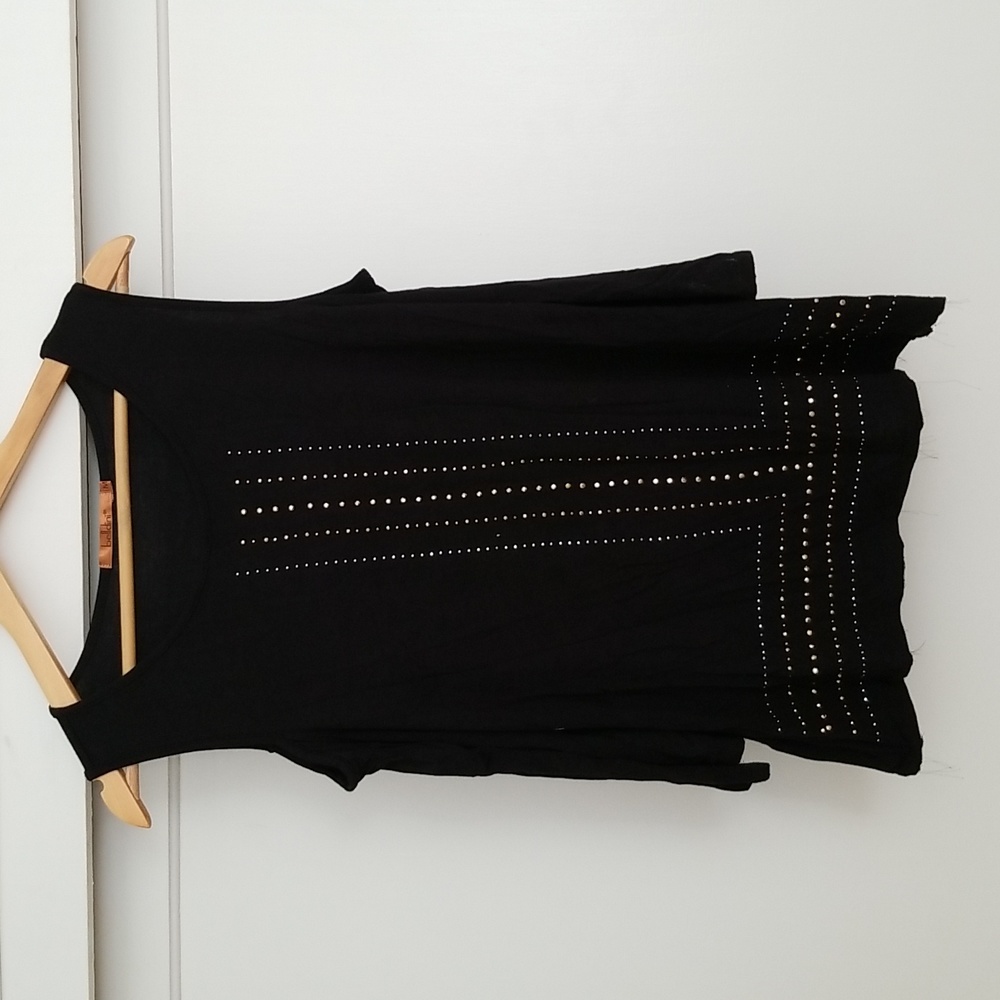 Embellished Cold Shoulder Top